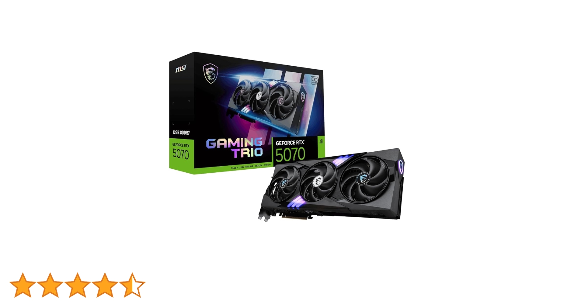 【未開封品】 MSI グラボ GeForce RTX 5070 12G MSI GeForce RTX™ 5070 12G GAMING TRIO OC